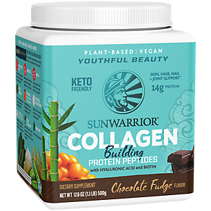 Keto Friendly Plant-Based Collagen with Hyaluronic Acid and Biotin - Chocolate Fudge (17.6 oz. / 20 Servings)