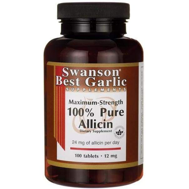 100% Pure Allicin, 12mg Maximum-Strength - 100 tablets