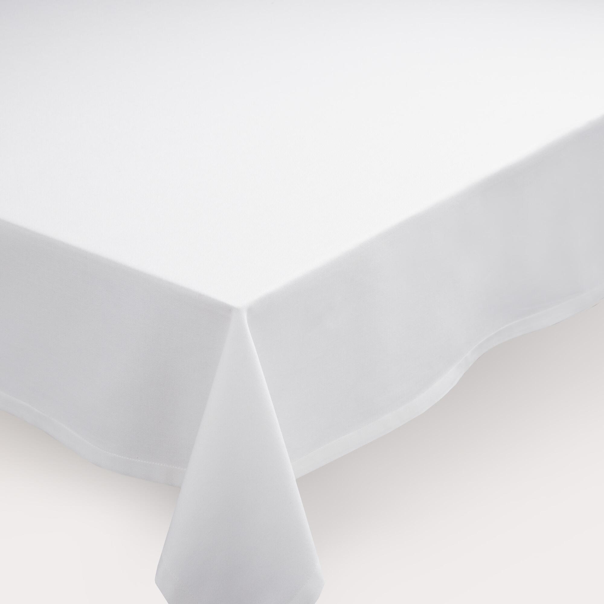 White Buffet Tablecloth - Cotton - 60" x 120" by World Market