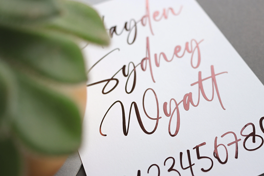 Buy Handwritten Vinyl Lettering, Calligraphy Name Labels, Personalised ...