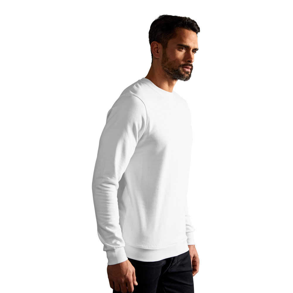 Premium Sweatshirt Herren, Weiß, L