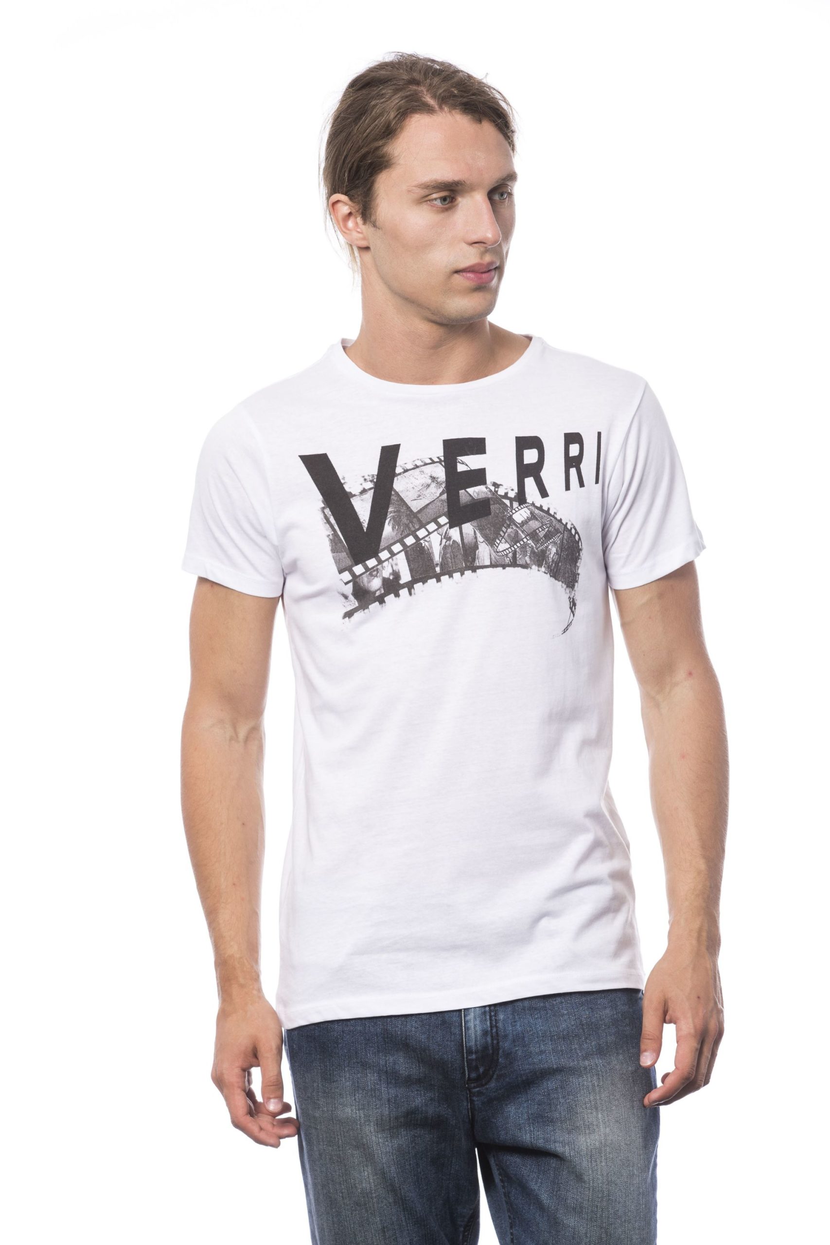 Verri Men's Bianco T-Shirt White VE681327 - S