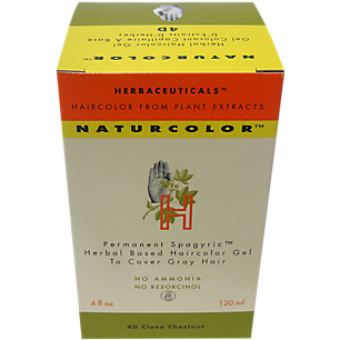 Natural Hair Color - Herbal Based & Permanent - 4D Clove Chestnut (4 Fluid Ounces)