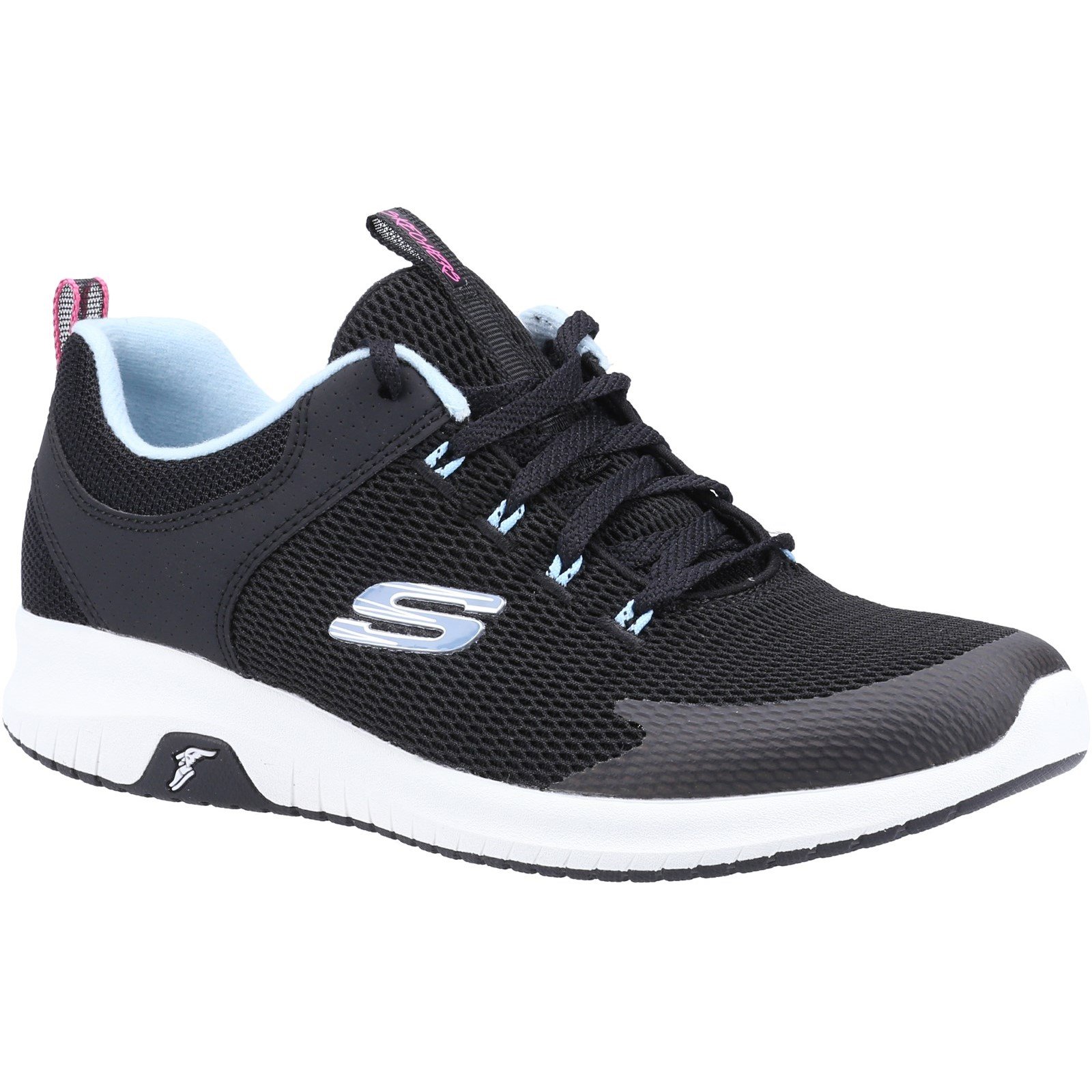Skechers Women's Ultra Flex Prime Step Out Trainer Multicolor 32112 - Black/Light Blue 4