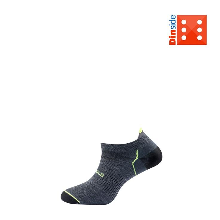 Devold Unisex Energy Low Sock - Merino Wool, Dark Grey / Yellow / 38-40