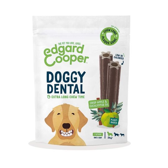 Edgard & Cooper Doggy Dental Tuggpinnar Äpple & Eukalyptus 7-pack (L)