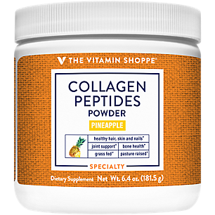 Collagen Peptides Powder - Supports Healthy Hair, Skin, Nails, Bones & Joints - Pineapple (6.4 oz. / 30 Servings)