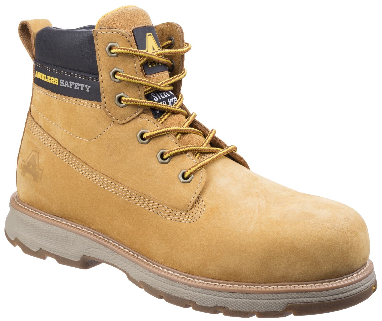 Amblers Unisex Safety Lightweight Full Grain Leather Boot Various Colours 25506 - Honey 6