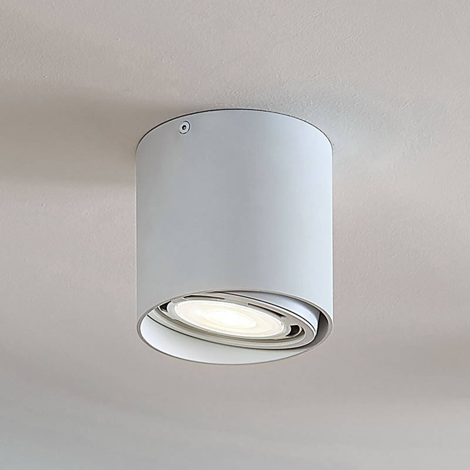 LED-alasvalo Rosalie 1-lamp., pyöreä, valkoinen