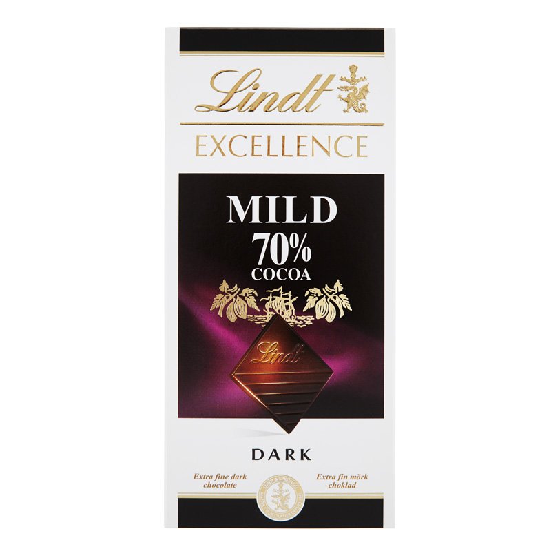 Lindt Choklad Mild 70% - 24% rabatt