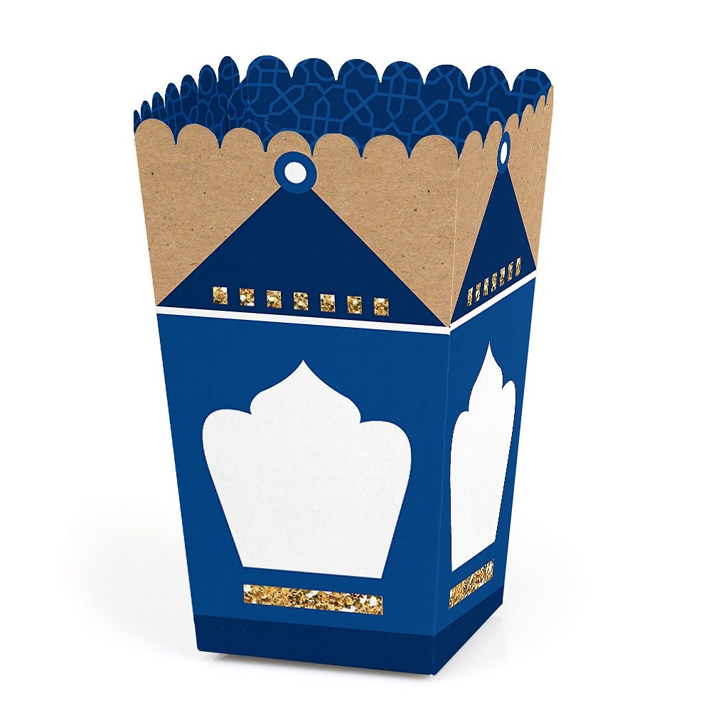 Ramadan - Eid Mubarak Favor Popcorn Treat Boxes Set Of 12