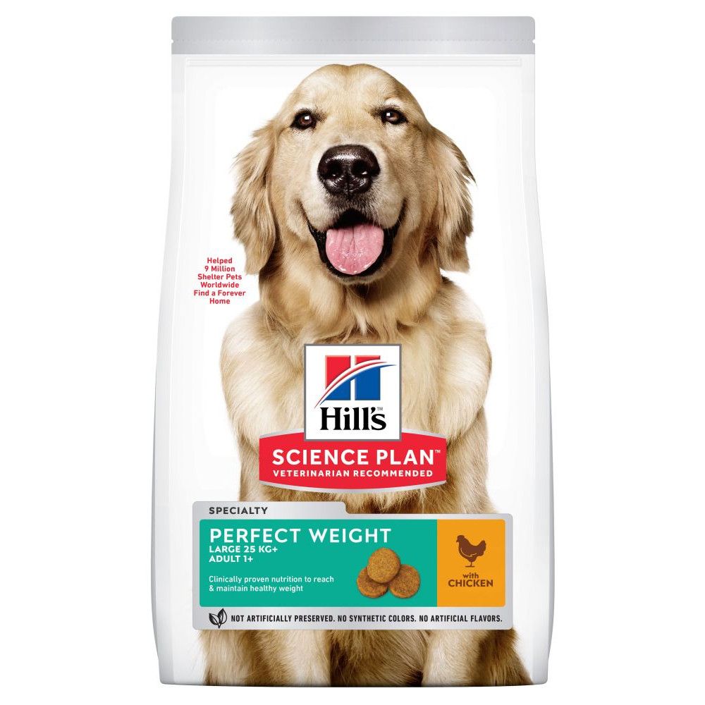 Hill's Science Plan Adult 1+ Perfect Weight Large Breed with Chicken - Economy Pack: 2 x 12kg