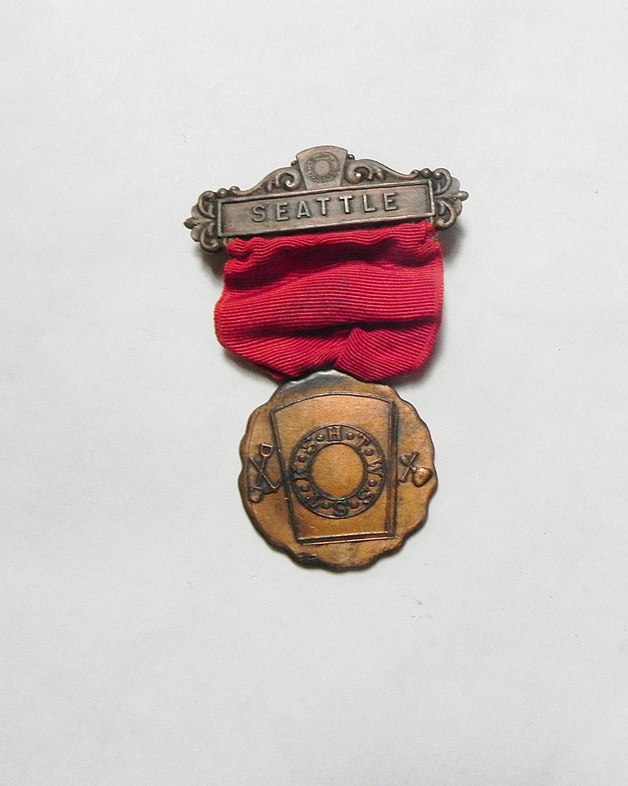 Rare 100 Year Old+ Masonic Medal Grand Chapter Ram Of Seattle Washington