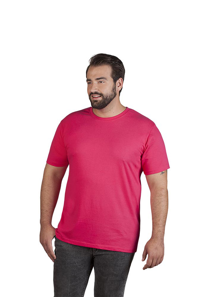 Bio T-Shirt Plus Size Herren, Pink, XXXL