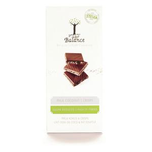 Balance Stevia Chokolade Mælk Kokos/Crisp - 85 g