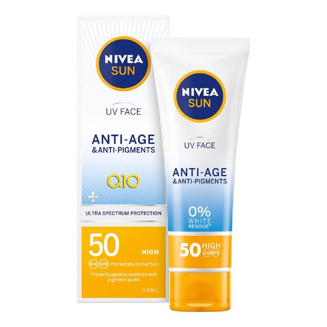 NIVEA Sun Face Matte Cream SPF 50 Anti-Age Q10