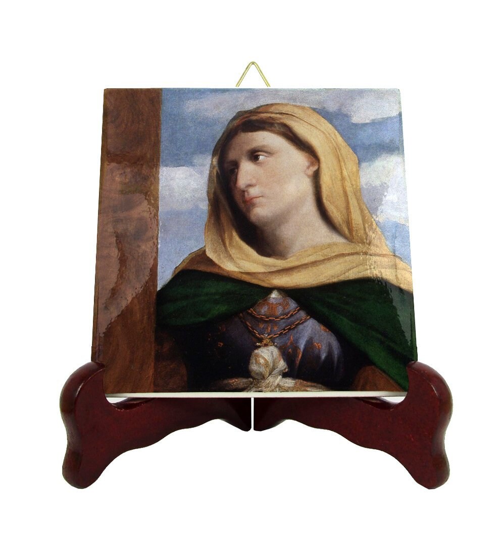 Saint Helena Of The Cross - Catholic Saints Serie St Icon On Ceramic Tile Saint Art Patron