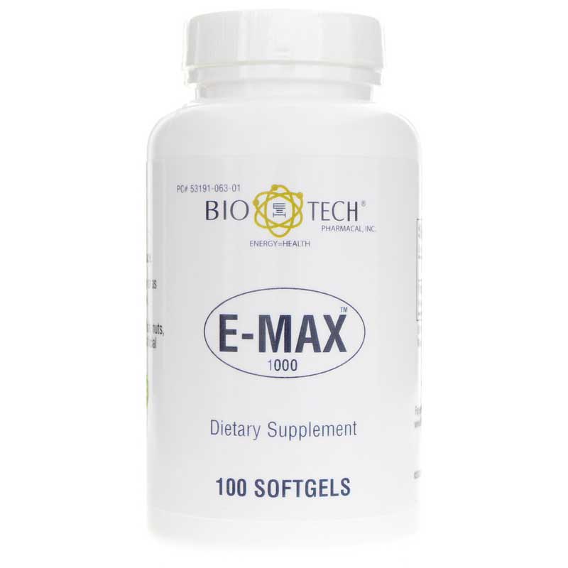 Bio-Tech Pharmacal E-Max 1000 100 Softgels