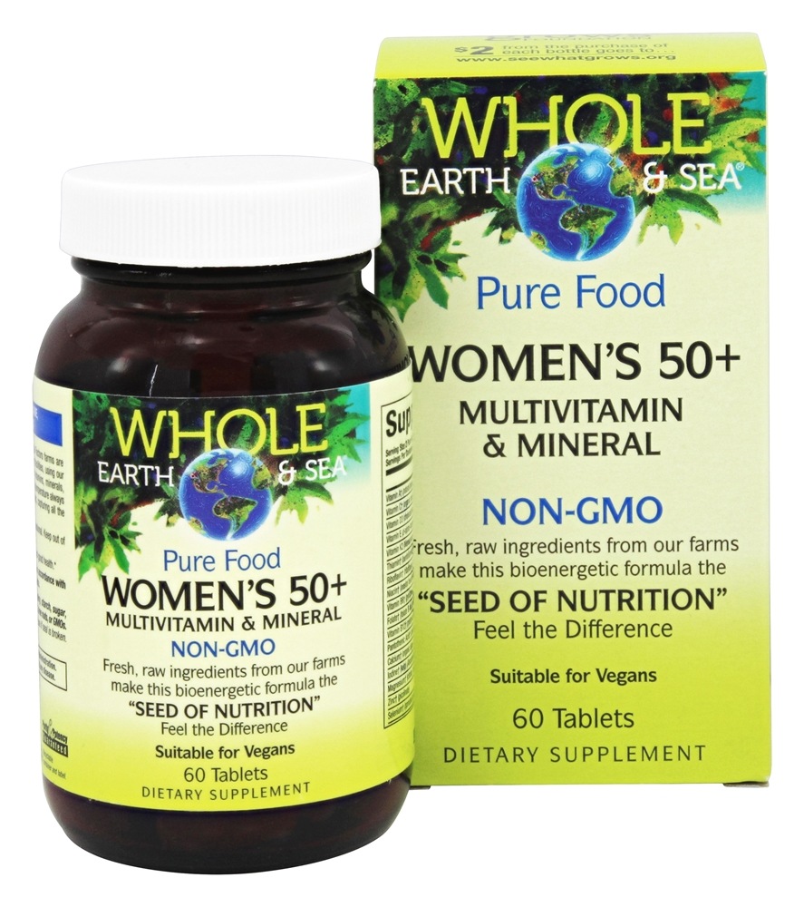 Whole Earth & Sea - Pure Food Women's 50 Multivitamin & Mineral - 60 Tablets