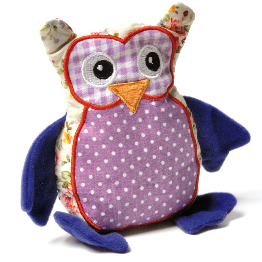 Aumüller Patchwork Owl Cat Toy with Valerian - 1 Toy