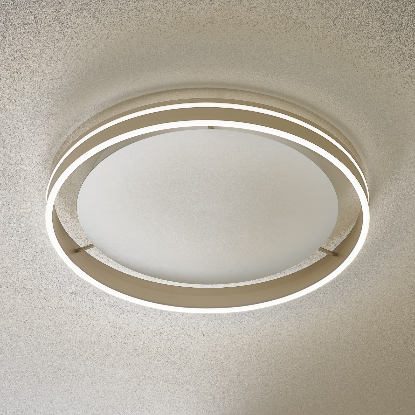 Paul Neuhaus Q-VITO LED-kattovalaisin 59 cm teräs
