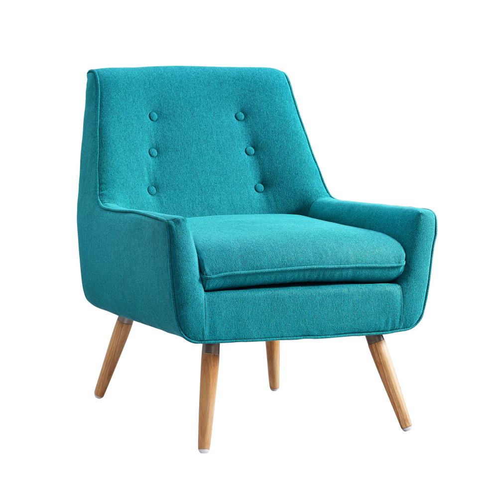 Linon Trellis Casual Blue Blend Accent Chair | 368360MER01U