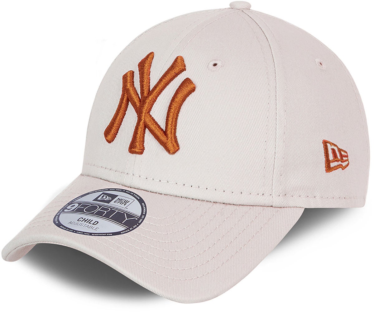 New Era NYY League Essential 9Forty Kappe, Stone, 4-6 Jahre