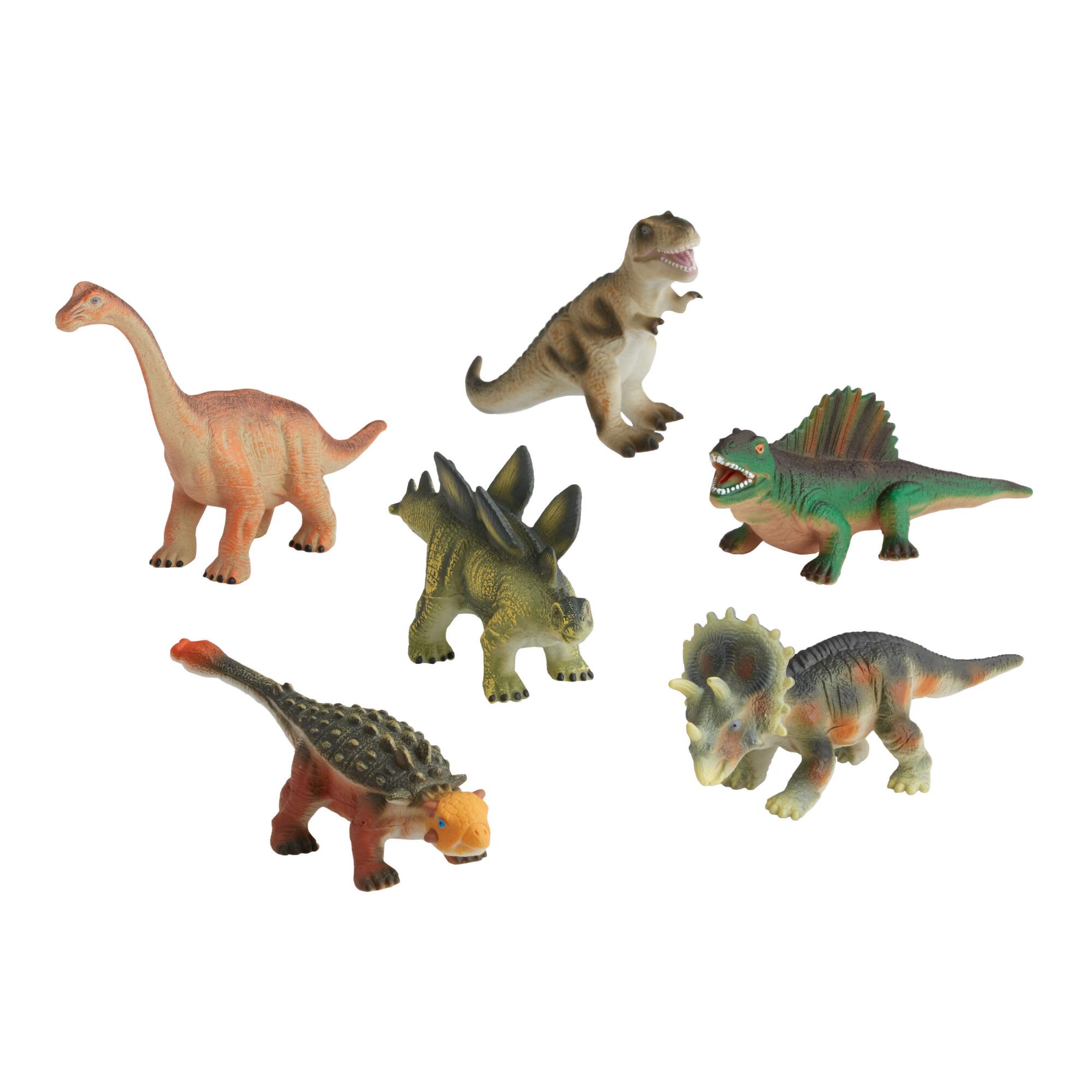 Squeezable Dinosaurs Set of 6 by World Market