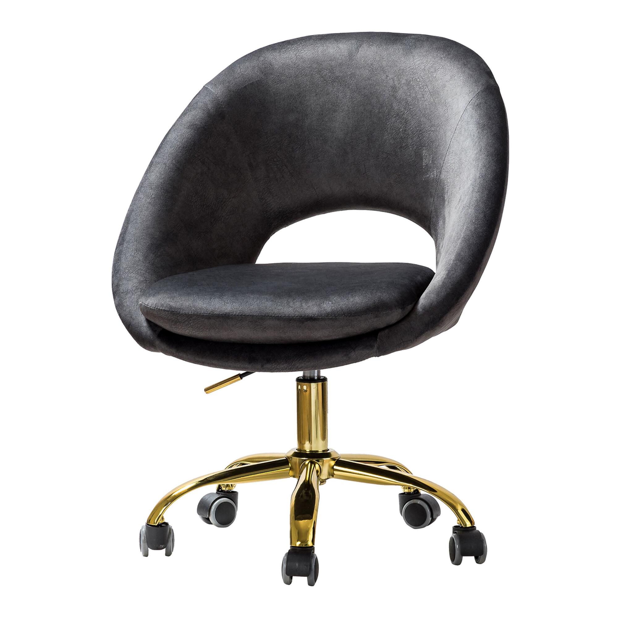 Velvet Westgate Upholstered Home Office Chair: Gray by World Market