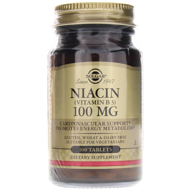 Solgar Niacin 100 Mg 100 Tablets
