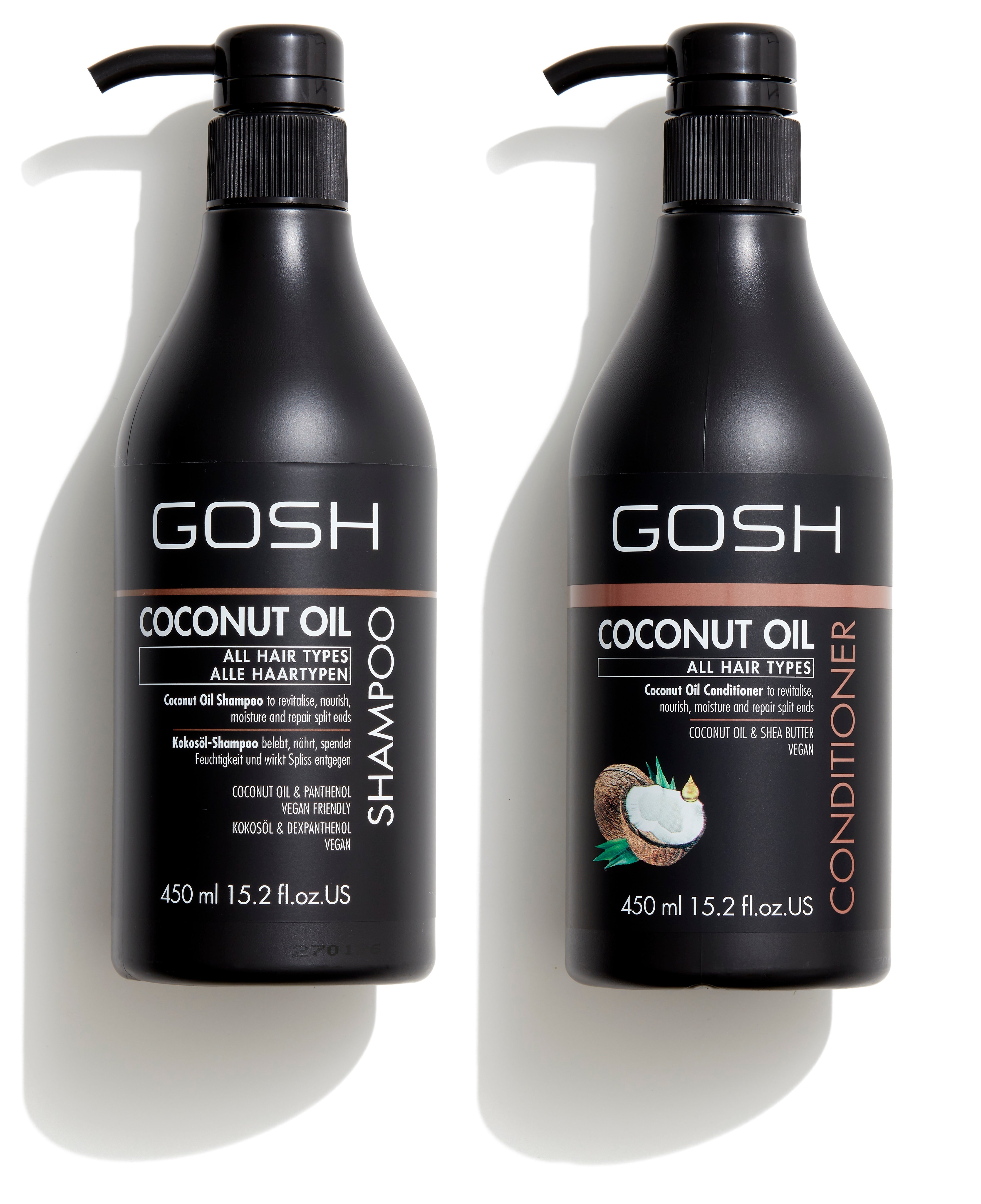 GOSH - Coconut Oil Shampoo 450 ml + Coconut Oil Conditioner 450 ml