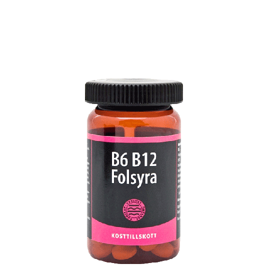 B6 B12 Folsyra, 90 tabletter