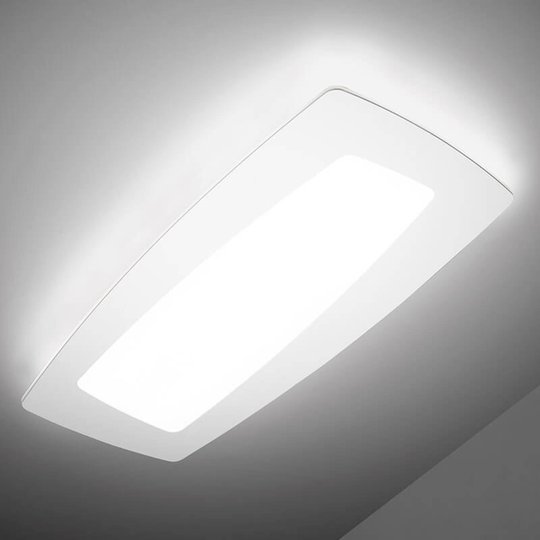 Valkoinen LED-kattovalaisin Debra Rettangolo 65 cm