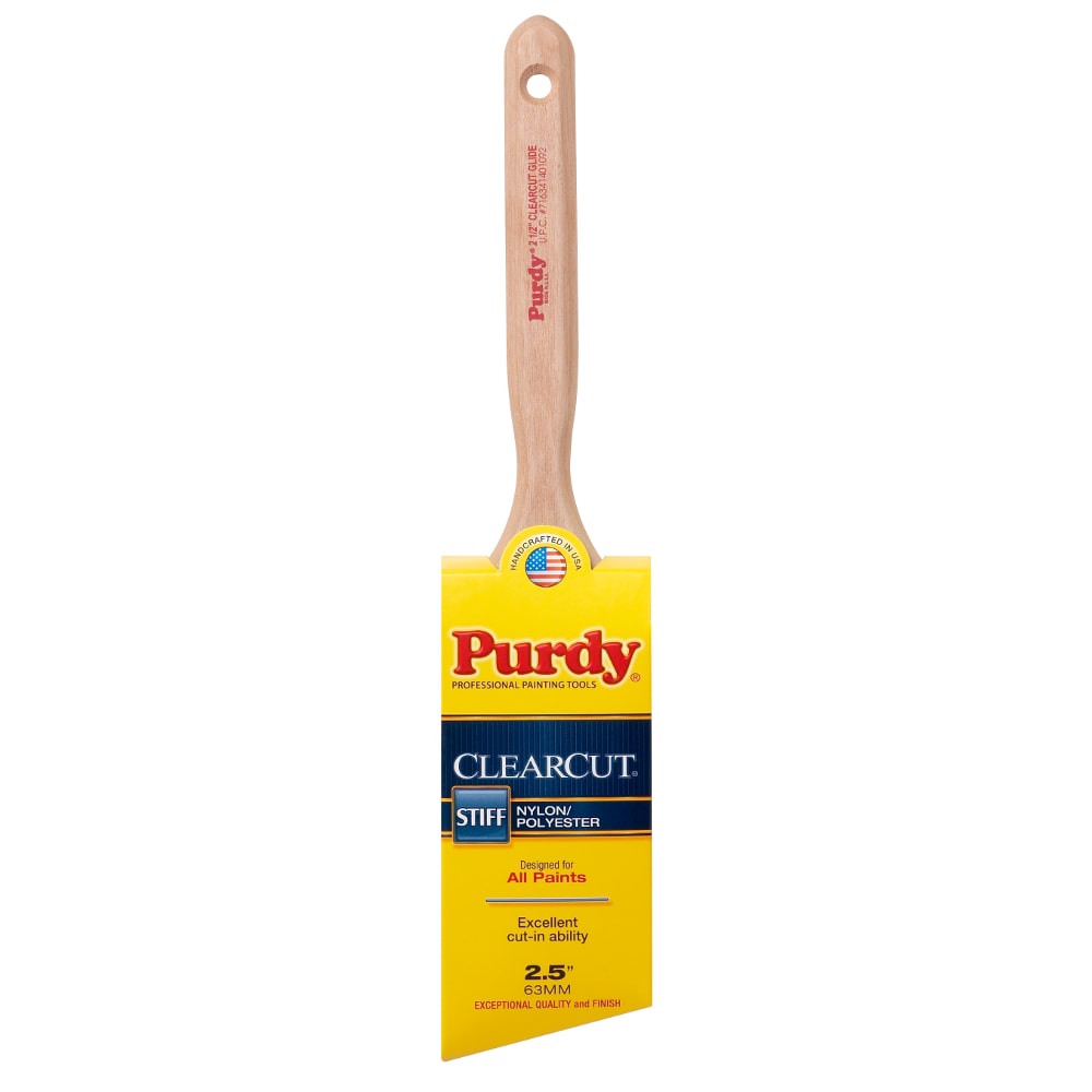 Purdy Clearcut Glide Nylon- Polyester Blend Angle 2-1/2-in Paint Brush | 144152125