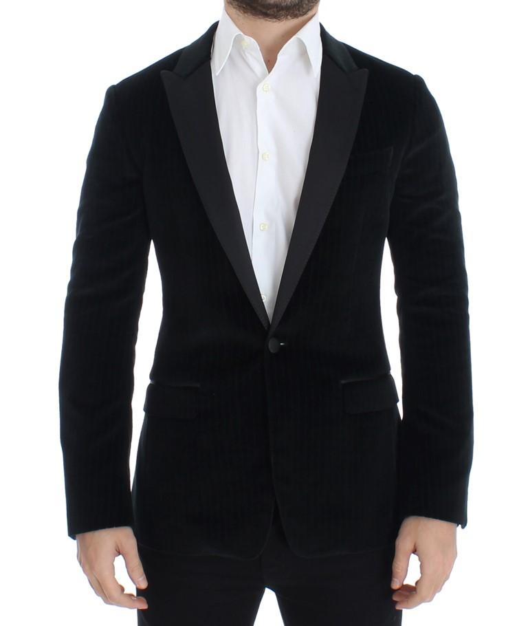Dolce & Gabbana Men's Silk Slim Fit Blazer Black SIG12218 - IT44 | XS