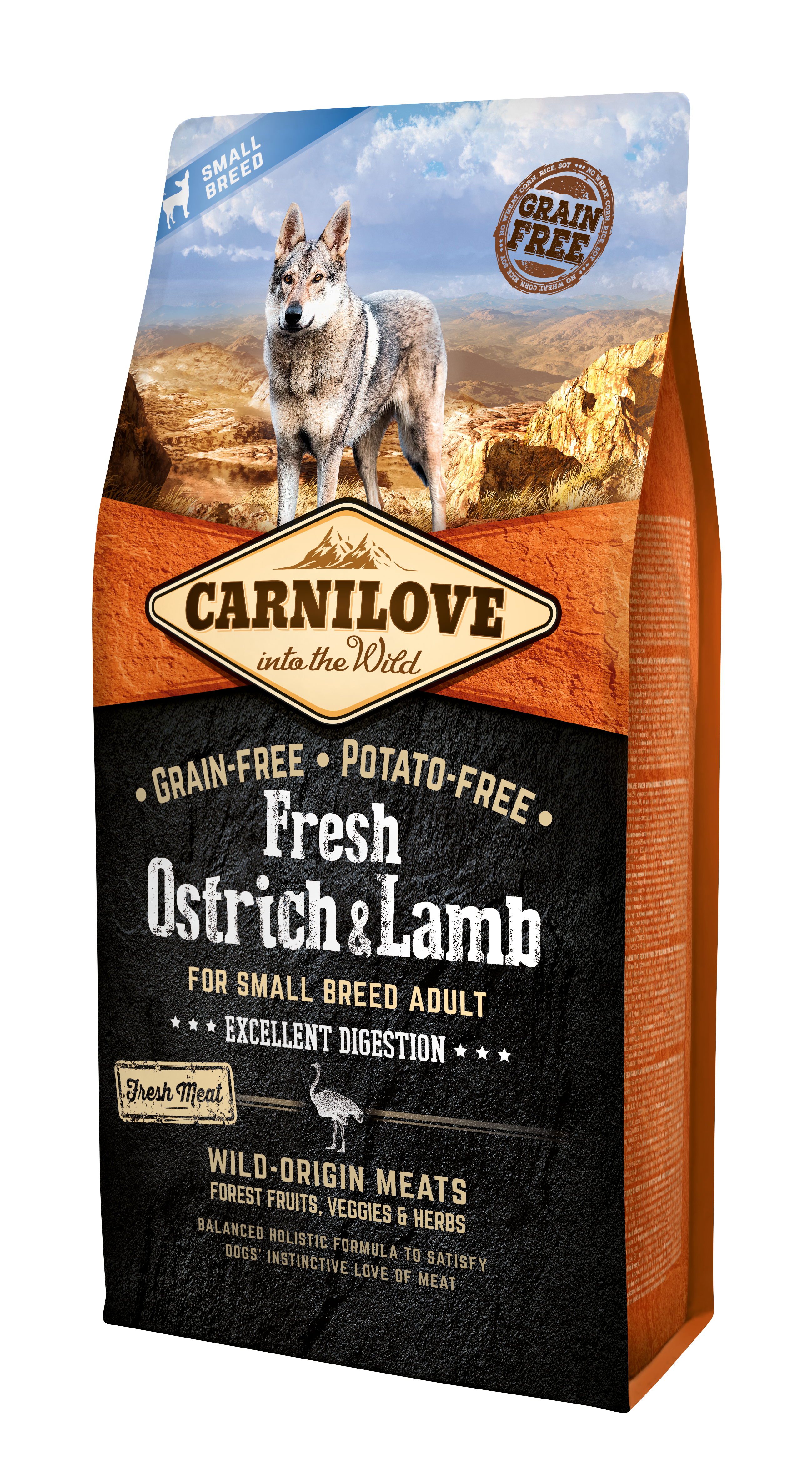 Carnilove Fresh OstrichoLamb Adult Small 6kg