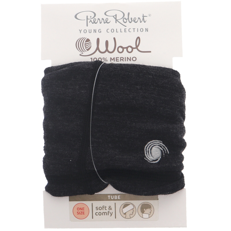 Wool Tube One Size Dark Black - 81% rabatt