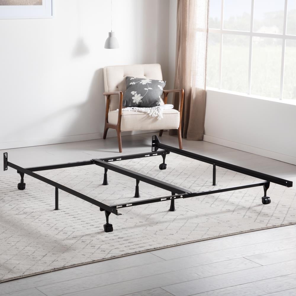 Brookside Black Various Size Bed Frame with Wheels Bed | BS6633BF