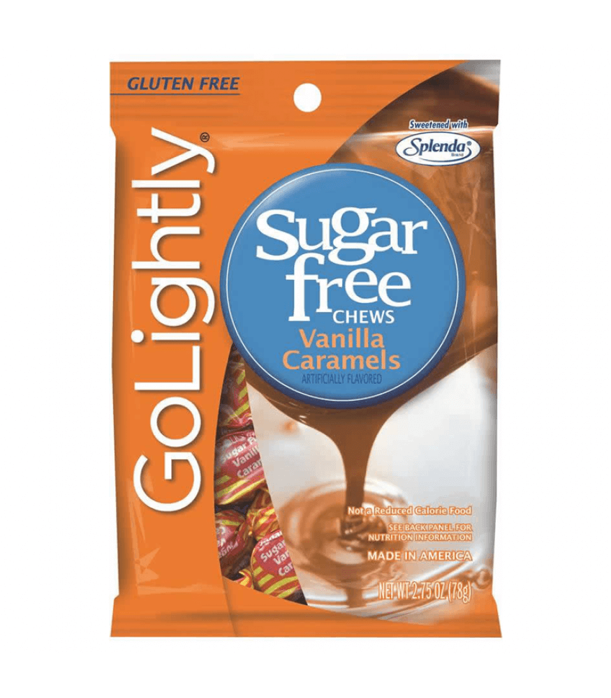 GoLightly Sugar Free Vanilla Caramels 78gram