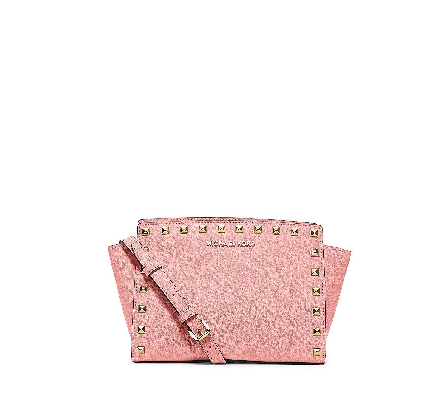 Michael Kors Women's Selma Leather Crossbody Bag Pink MK30268