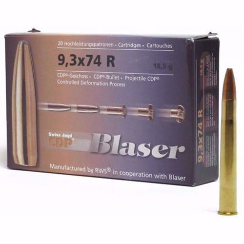 Blaser CDP 9,3x74R 18,5 g / 285 gr