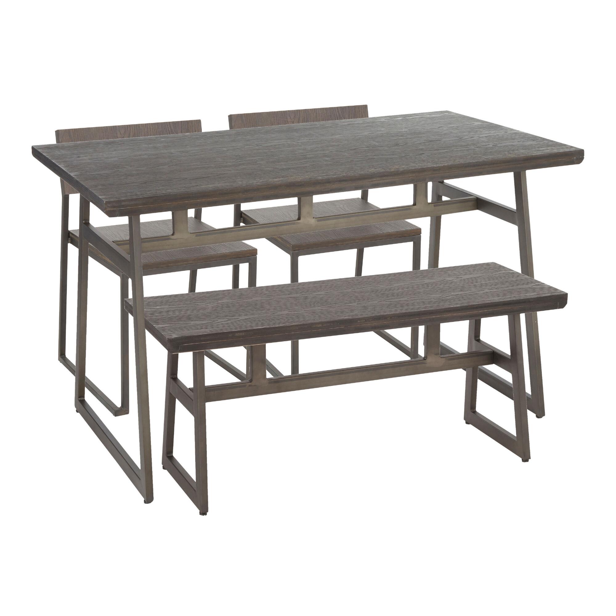Wood and Metal Industrial Tristan Dining Collection by World Market