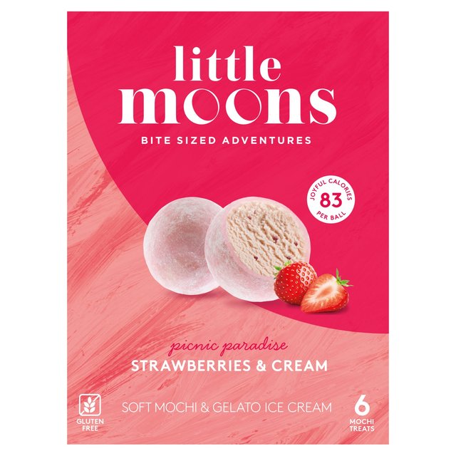 Little Moons Strawberries & Cream Mochi Ice Cream