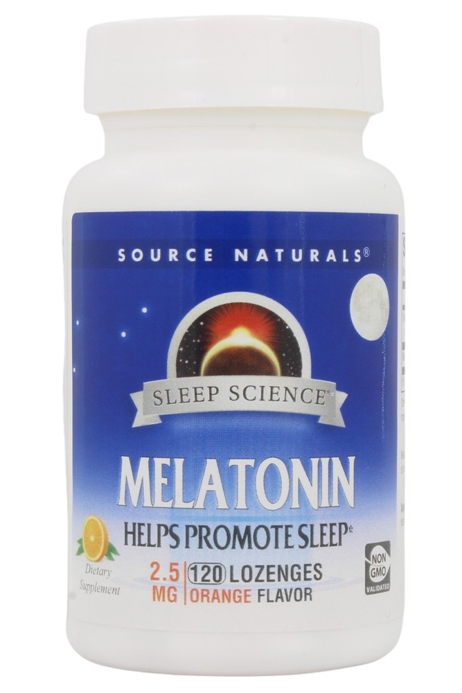 Source Naturals - Melatonin Orange 2.5 mg. - 120 Lozenges