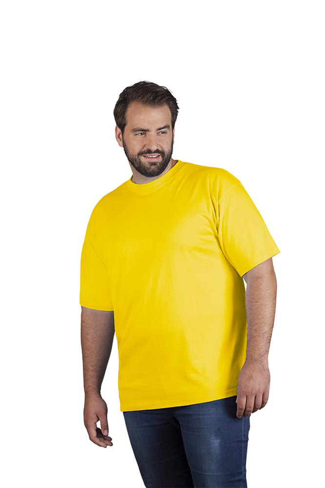 Premium T-Shirt Plus Size Herren, Gelb, XXXL