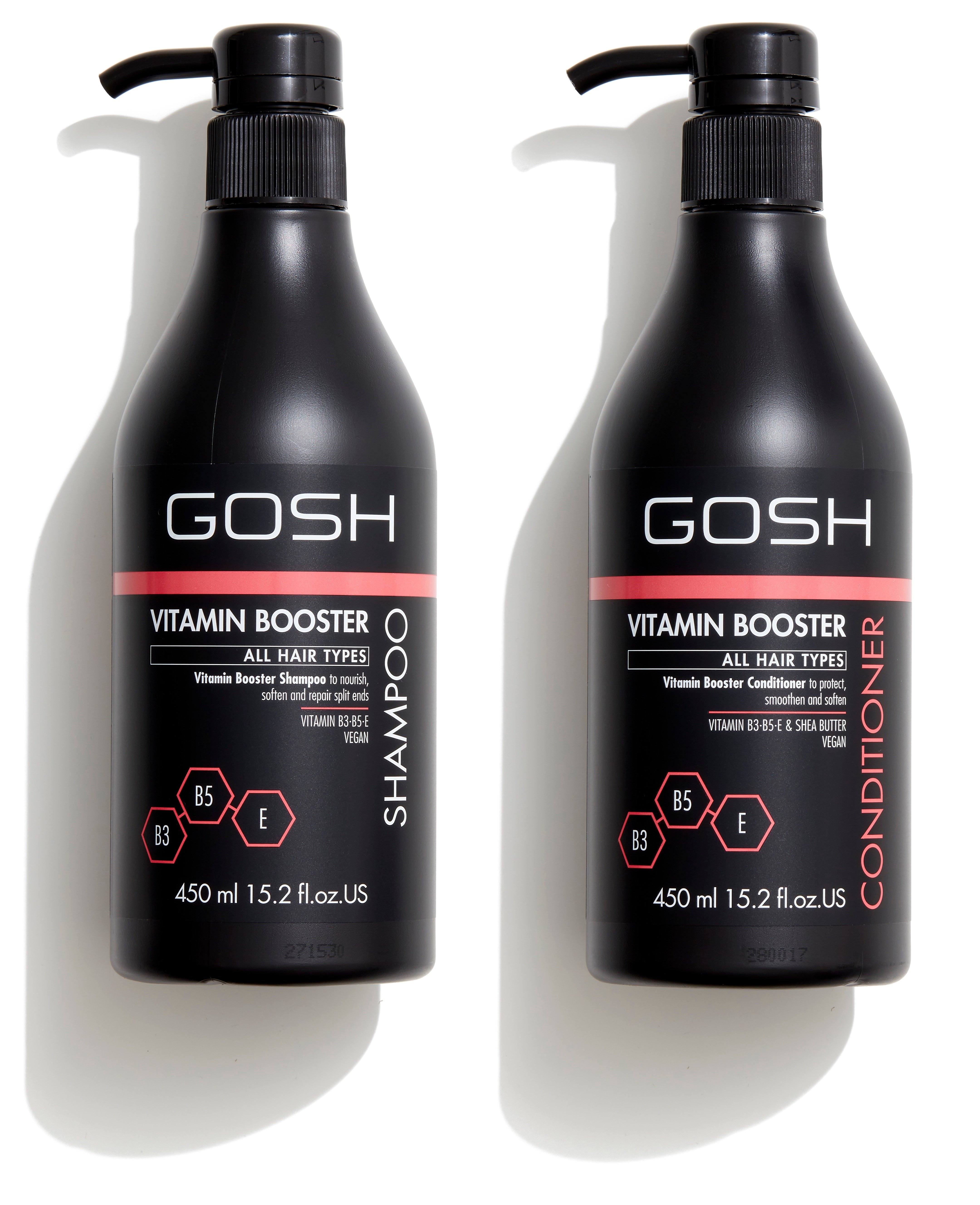 GOSH - Vitamin Booster Shampoo 450 ml + Vitamin Booster Conditioner 450 ml