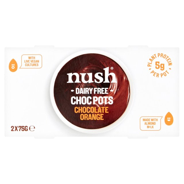 NUSH Dairy Free Chocolate Orange Pots
