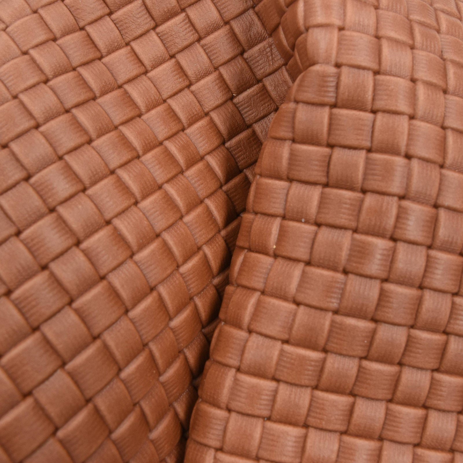 Genuine Leather Sheets, Caramel Brown Basketweave Emboss, Cowhide, 4x6/8"x10" 12"x12", For Jewelry, The Guy"