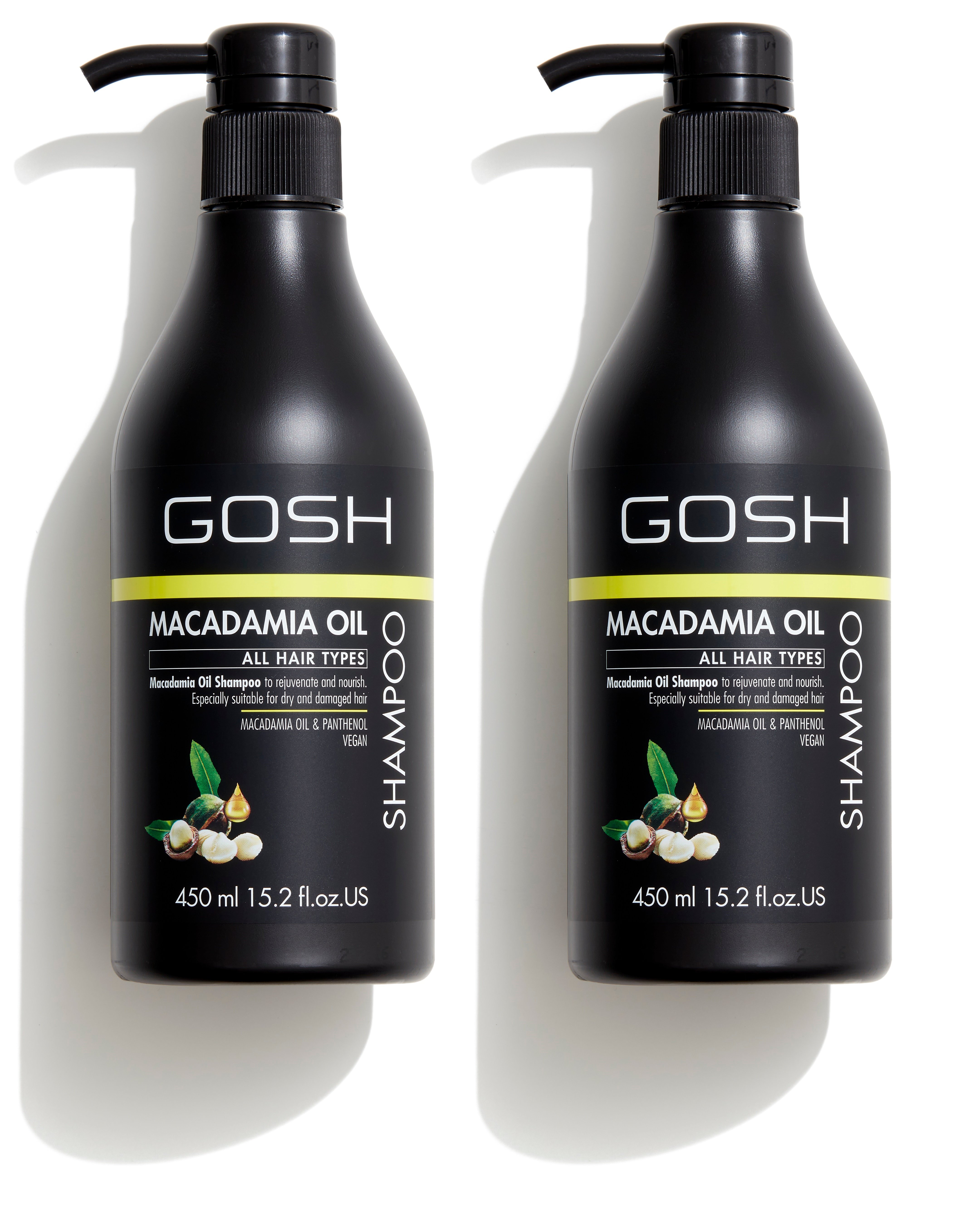 GOSH - 2 x Macadamia Oil Shampoo 450 ml