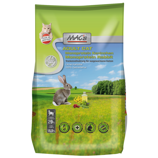 Köp MAC's Superfood for Cats Adult Monoprotein Kanin 1,5 kg